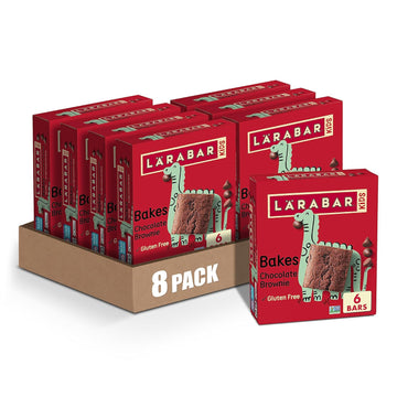 Larabar Kids Chocolate Brownie Gluten Free Bars, 0.96 Oz Bars, 6 Ct (Pack Of 8)