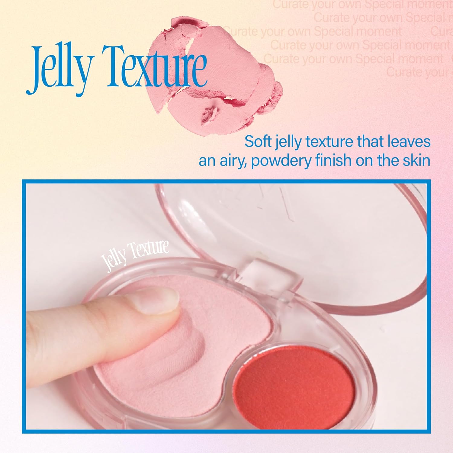 Mellow Dual Blush | Mv02 Icy Cupid | Dual Color, Jelly Texture, 12 Colors, Longwear, Long-Lasting | 7.2G