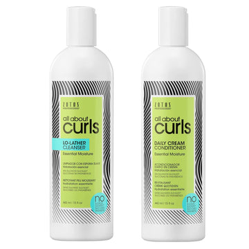 All About Curls Lo-Lather Cleanser Shampoo | Essential Moisture | Gentle Cleansing | Slightly Sudsy | All Curly Hair Types