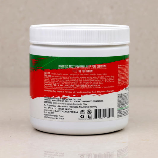 Mayan Magic Mud - Powerful Deep Pore Cleansing Facial And Body Mask - 100 Percent Pure Premium Calcium Bentonite Clay - Treats Acne Breakouts, Blackheads, And Oily Skin - 454 G