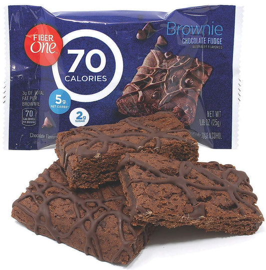 Fiber One Chocolate Fudge Brownies, 6 Count Box (Pack of 2) with By The Cup French Vanilla Milk Mixer