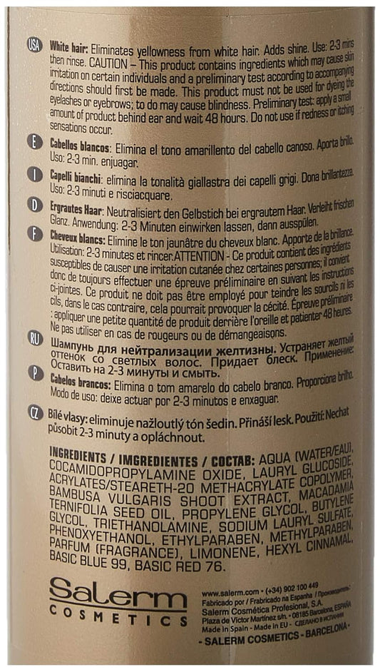 Salerm Shampoo For White Hair, 16.8 Ounce
