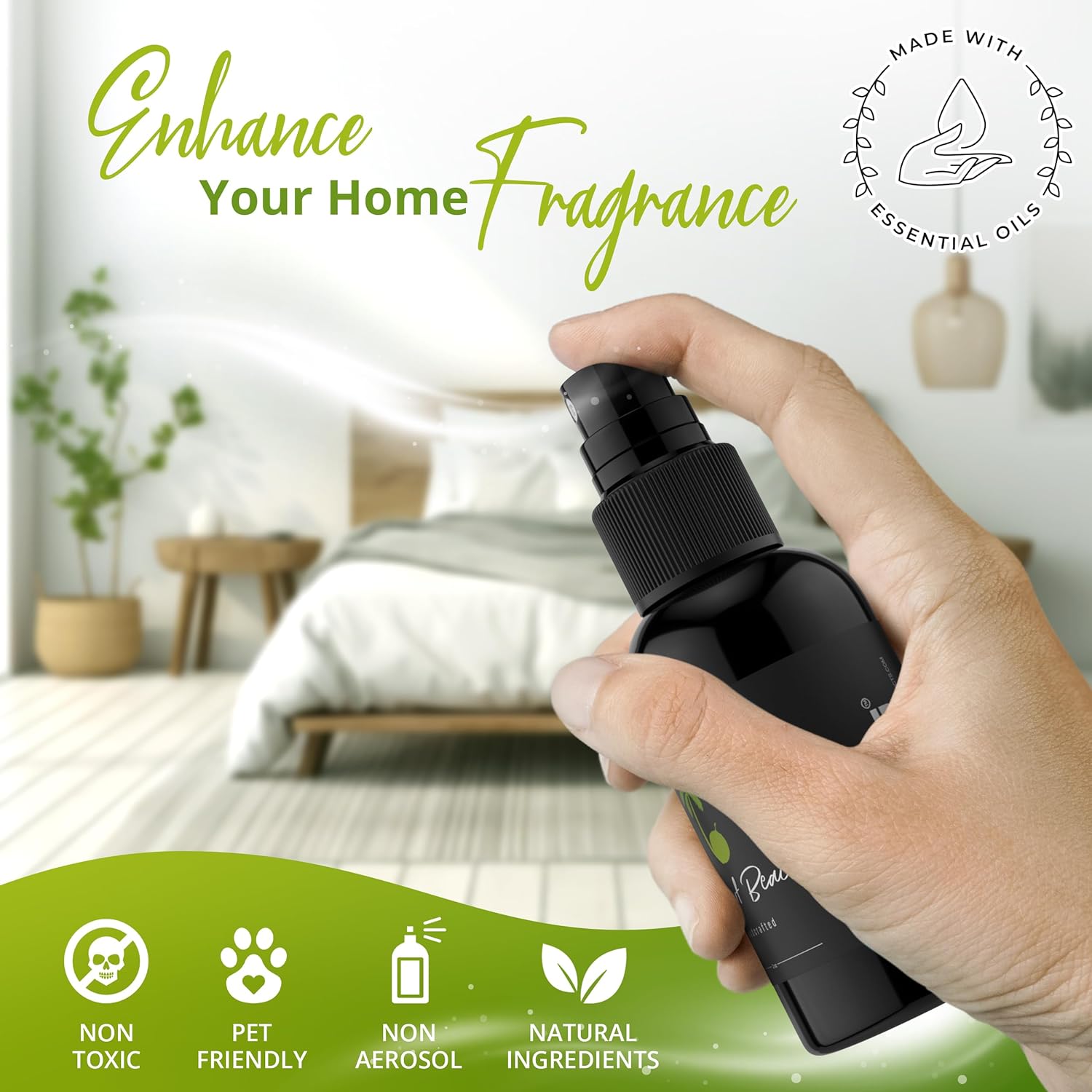 General Room Spray, Long Lasting Fragrance, Bathroom Spray (Coconut Beach, 3 Pack) : Health & Household