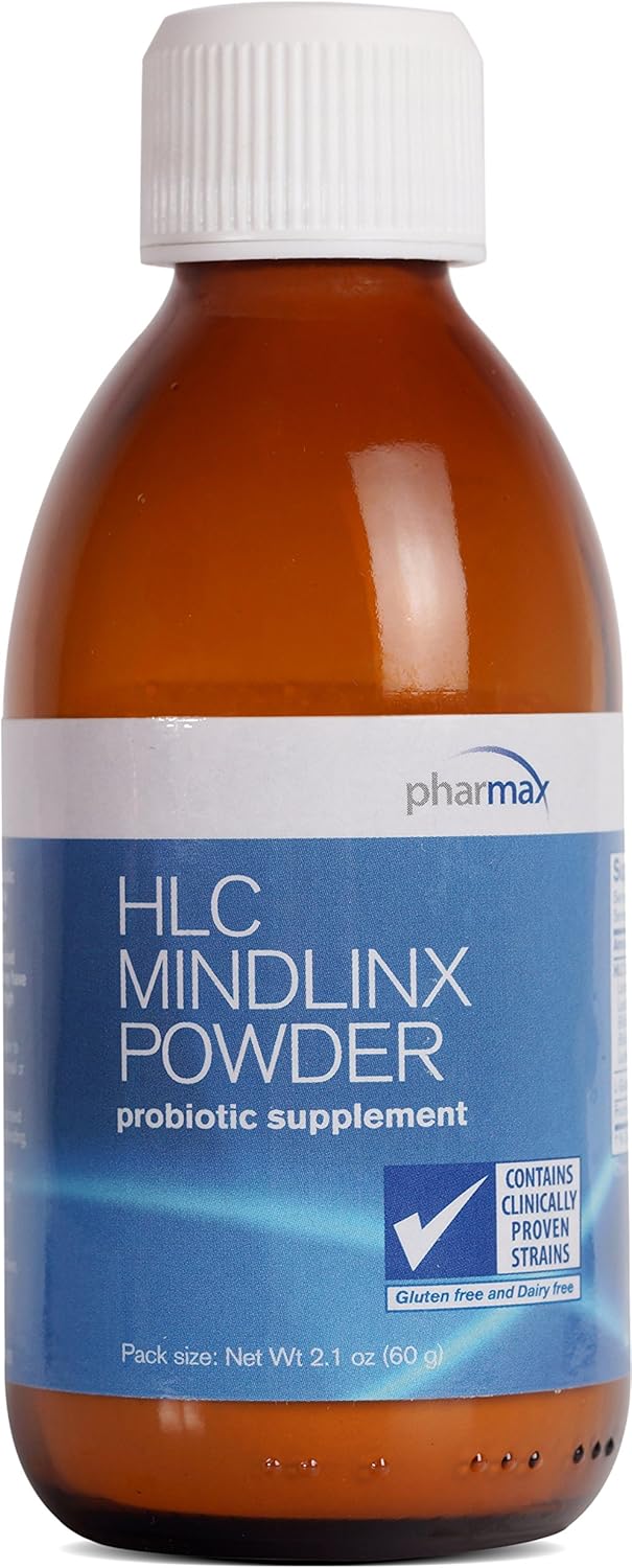 Pharmax Hlc Mindlinx Powder | Probiotics To Promote Optimal Intestinal Health | 2.1 Ounces : Health & Household