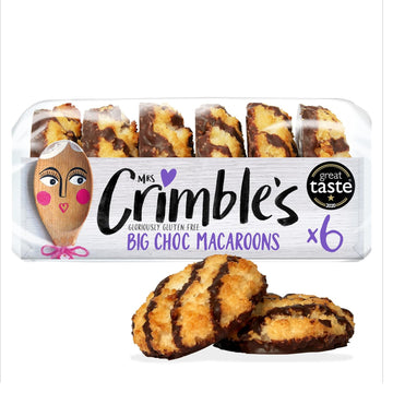 Mrs Crimble'S 6 Large Chocolate Macaroons, 195G, Brown