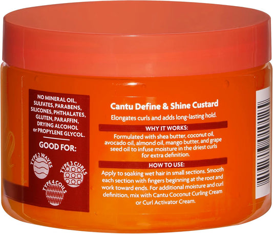 Cantu Define & Shine Custard 340G (Pack Of 2)