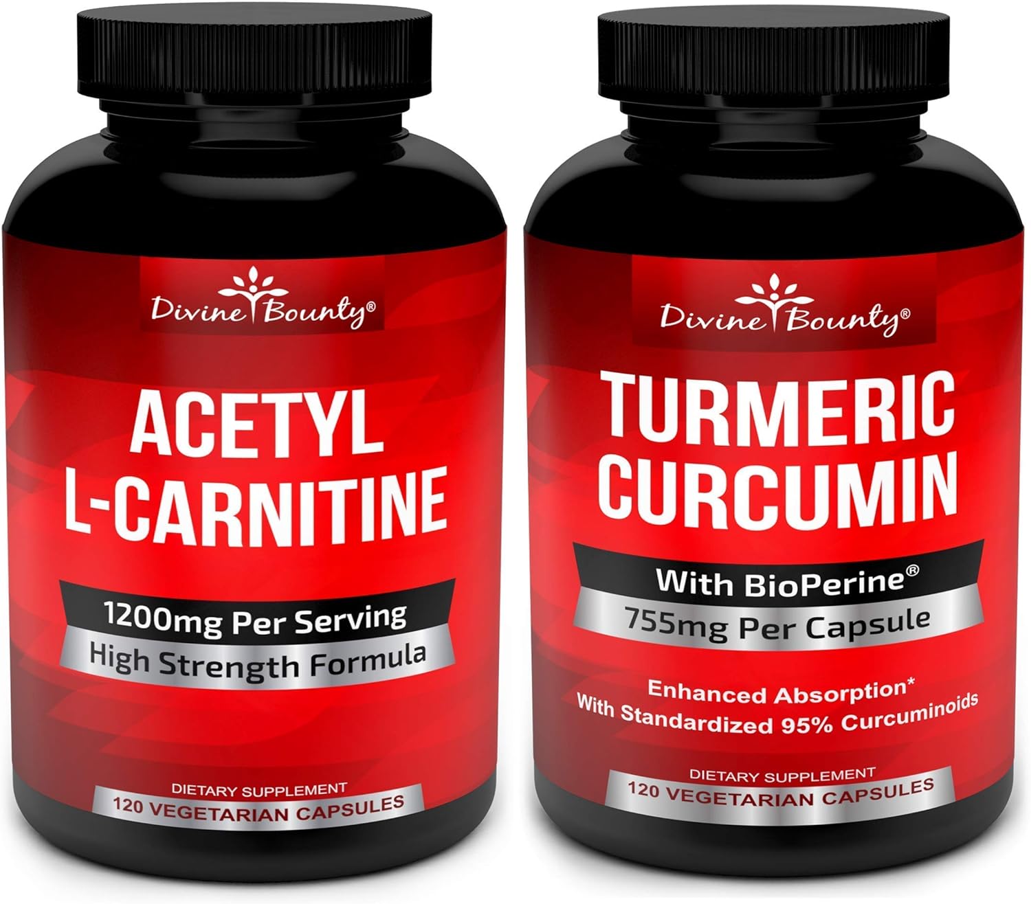 Acetyl L-Carnitine & Turmeric Curcumin with BioPerine Bundle