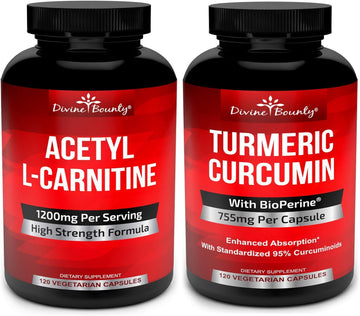 Acetyl L-Carnitine & Turmeric Curcumin with BioPerine Bundle