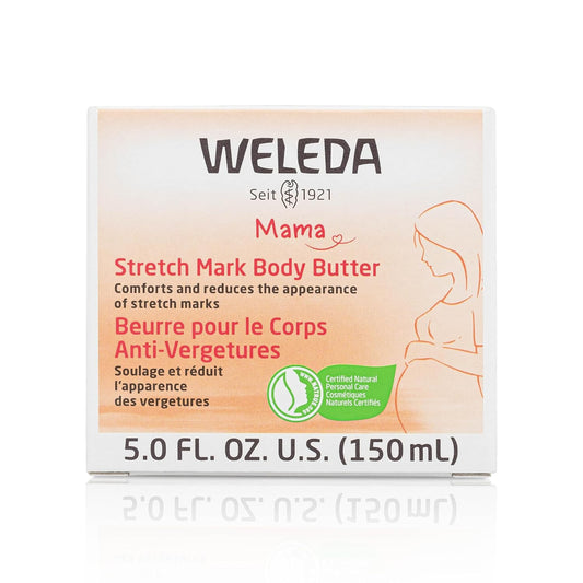 Weleda Stretch Mark Body Butter Prevention Cream, Vegan-Friendly