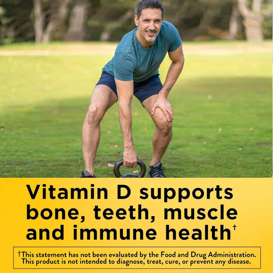 Nature Made Vitamin D3 K2, 5000 Iu (125 Mcg) Vitamin D, Dietary Supplement For Bone, Teeth, Muscle And Immune Health Support, 30 Softgels, 30 Day Supply