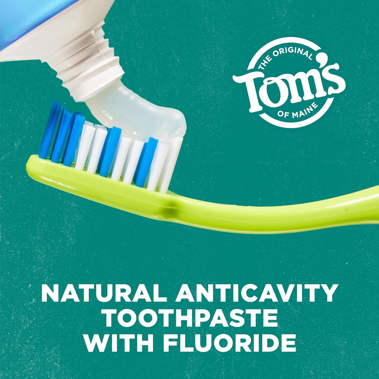 Tom's of Maine Natural Whitening Toothpaste with Fluoride, Simply White, Clean Mint, 3 Pack, 4.0 Oz : Health & Household