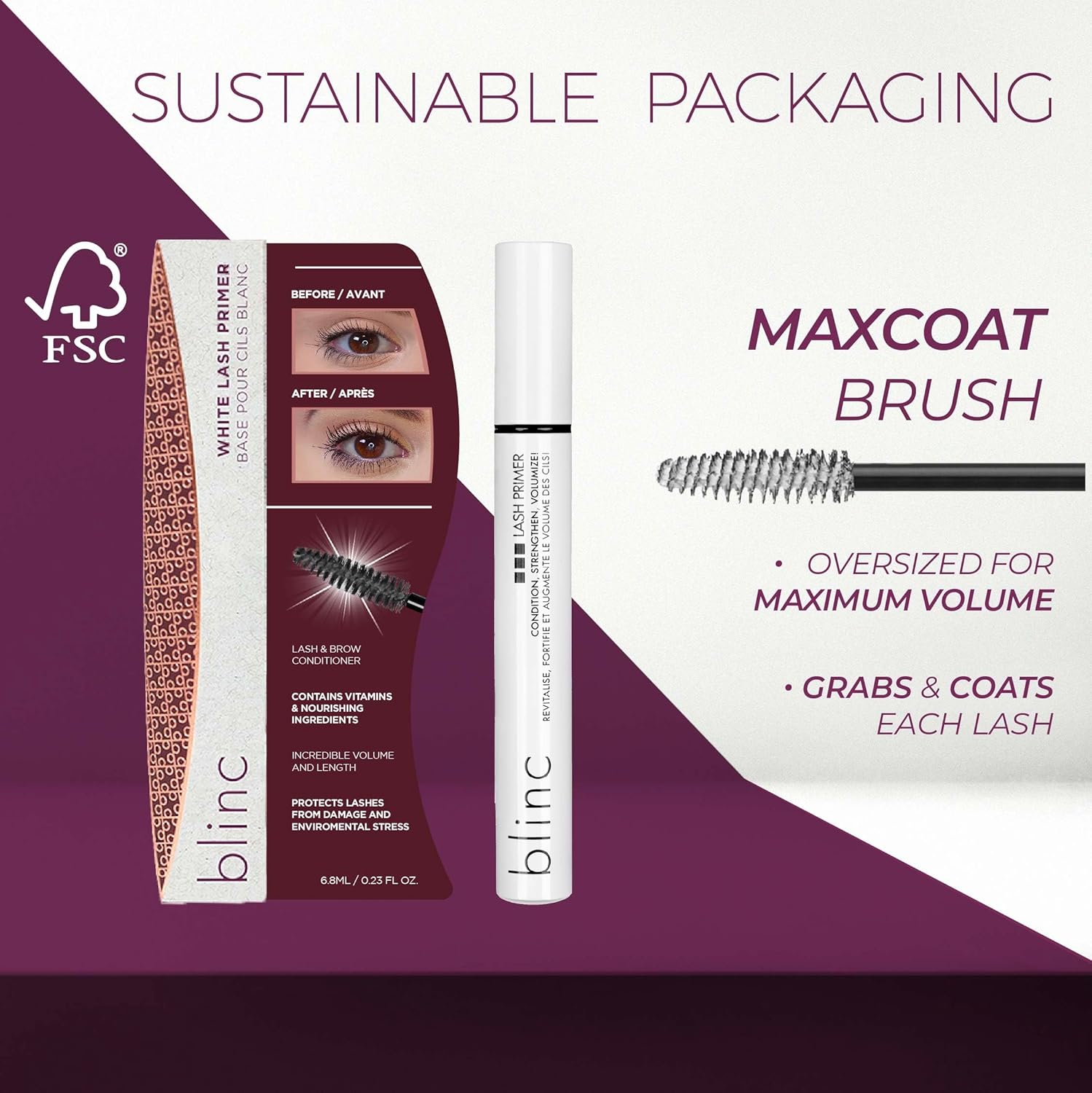 Blinc Lash Primer, Black 0.16 Fl Oz (Pack Of 1) : Beauty & Personal Care