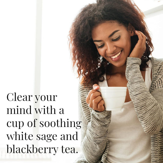 The Republic Of Tea Gourmet Blackberry Sage Black Tea, Refill Bag | 100 Tea Bags, Gourmet Black Tea