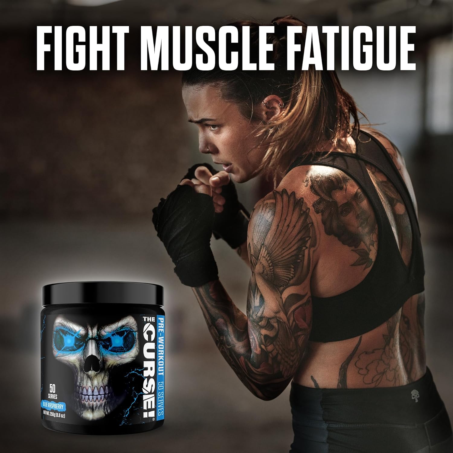 Jnx Sports The Curse! Pre Workout Powder For Men & Women, Caffeine, Beta-Alanine, Creatine, L-Citrulline, 50 Servings, Sour Candy Flavor – Boost Energy, Strength & Focus : Health & Household