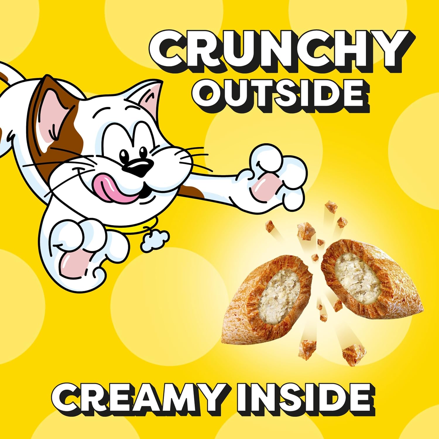 TEMPTATIONS MIXUPS Crunchy and Soft Cat Treats Catnip Fever Flavor, 16 oz. Tub : Pet Supplies