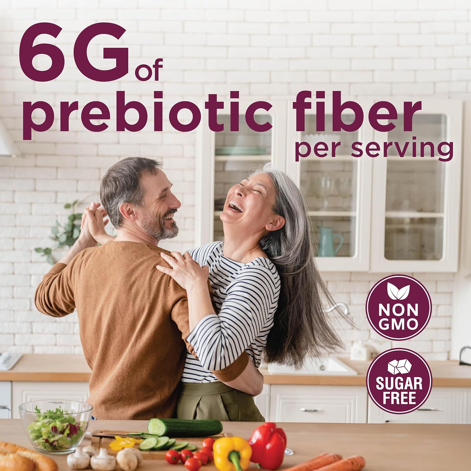 Country Farms Fiber Care Prebiotic Gummies, 6G Of Fiber Per Serving, Glp-1 Booster, Fos From Beets, Digestive Health, Supports Regularity, Mixed Fruit Flavor, 120 Gummies, 40 Servings : Health & Household