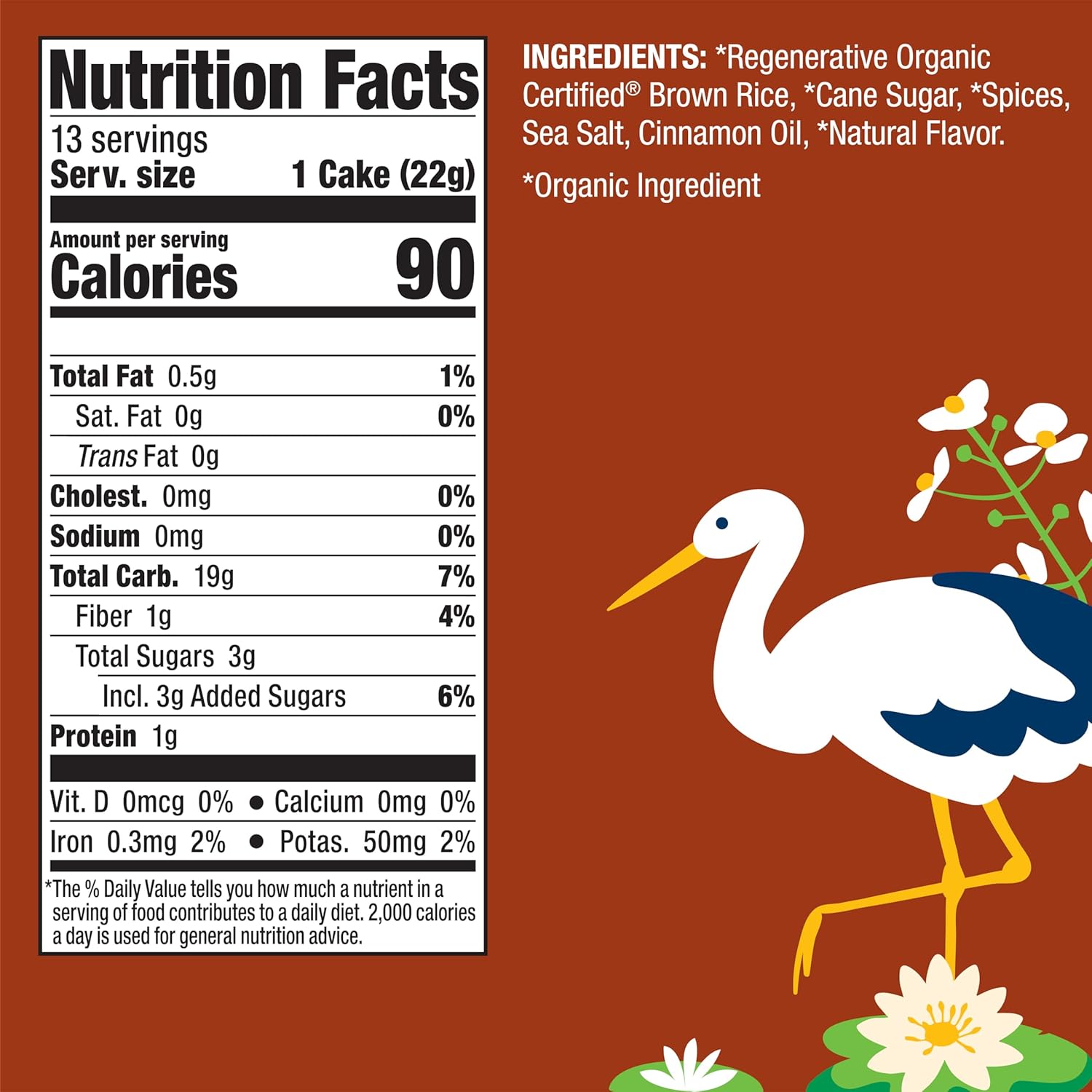 Lundberg Rice Cakes, Organic Tamari With Seaweed, 6-Pack – Regenerative Organic Certified Rice Cakes, Healthy Snacks, Gluten-Free & Vegan, 8.5 Oz Ea