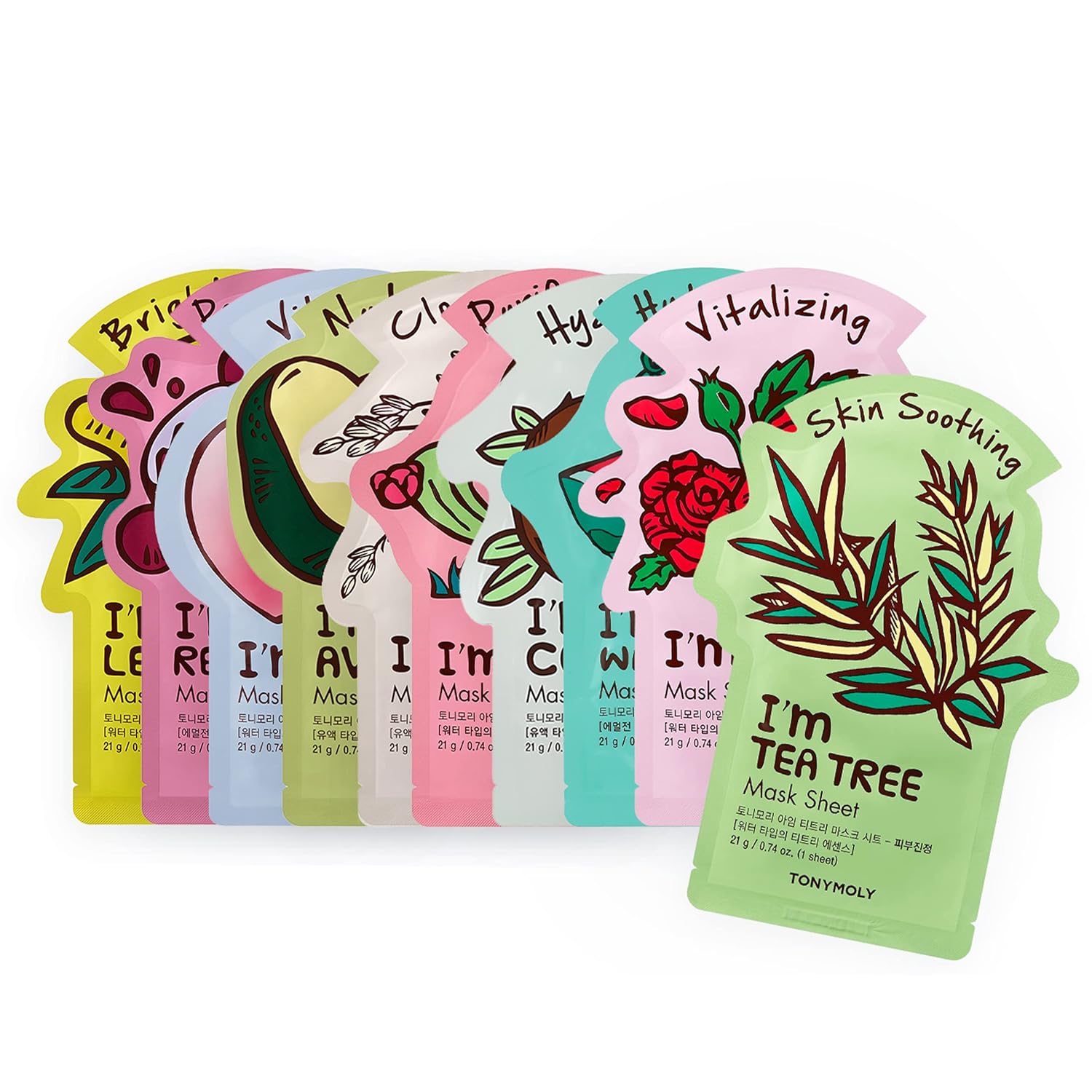 Tonymoly I'M Real Sheet Mask, Pack Of 10