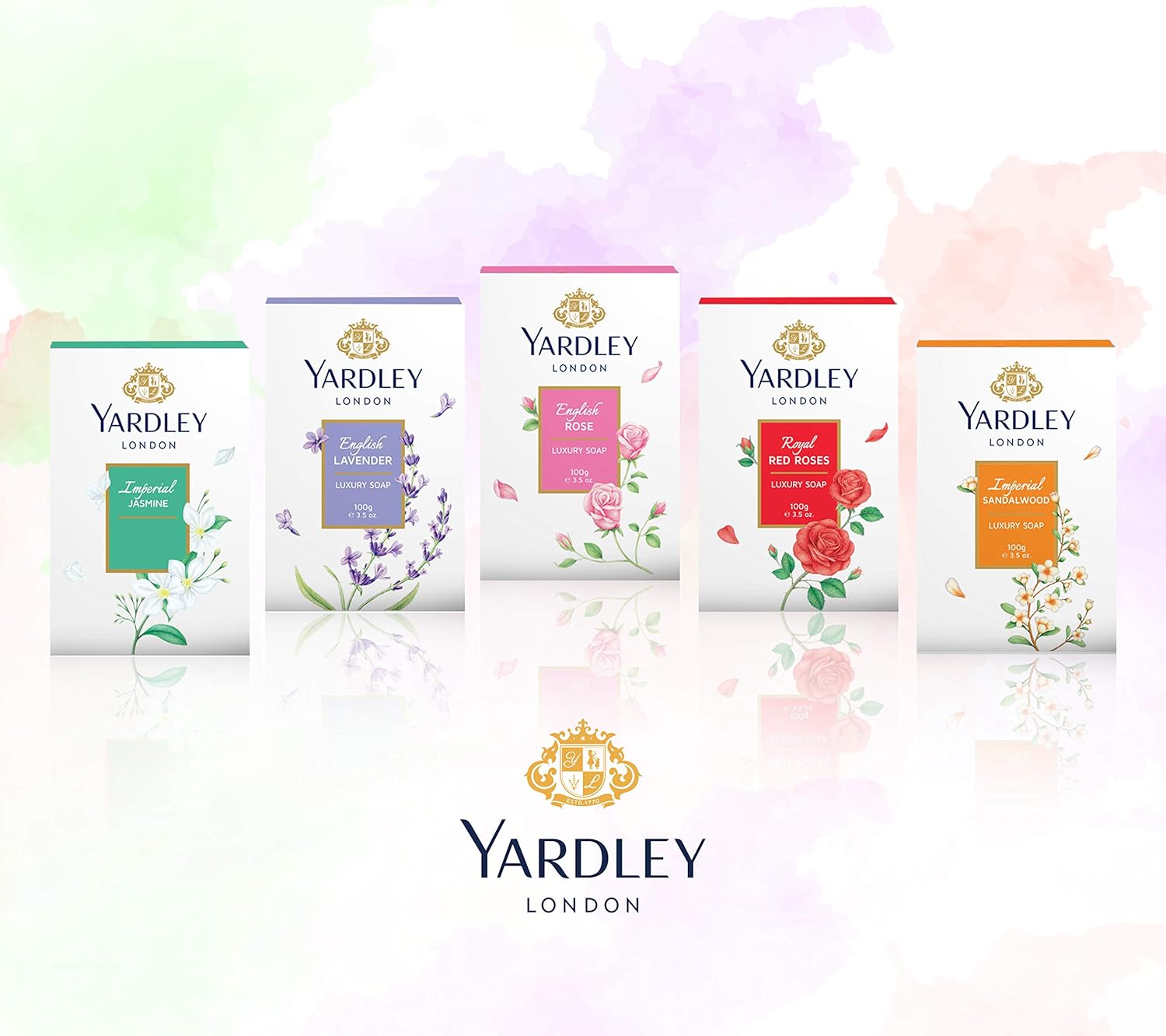 Yardley English Rose Soap Set Trio (3 x 100 g) : Amazon.co.uk: Beauty