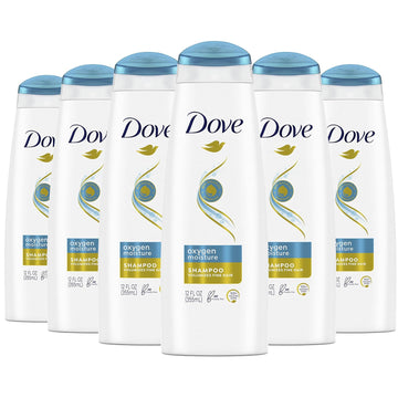 Dove Oxygen Moisture Shampoo 6 Count Volumizes Fine Hair With Bio-Nourish Complex 12 Oz