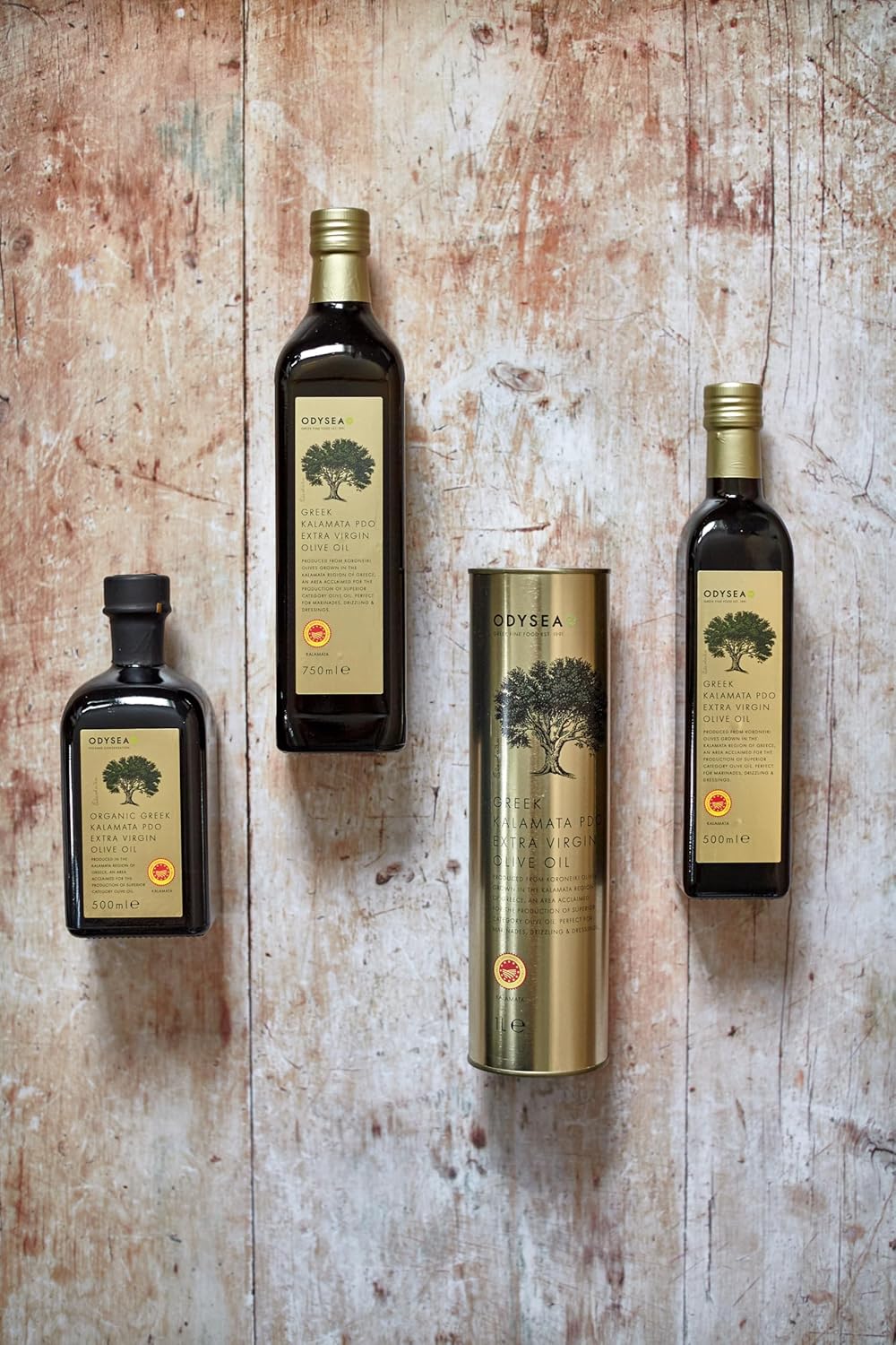 Odysea Organic Greek Extra Virgin Olive Oil, Pgi Chania, 500 Ml (Pack Of 2)