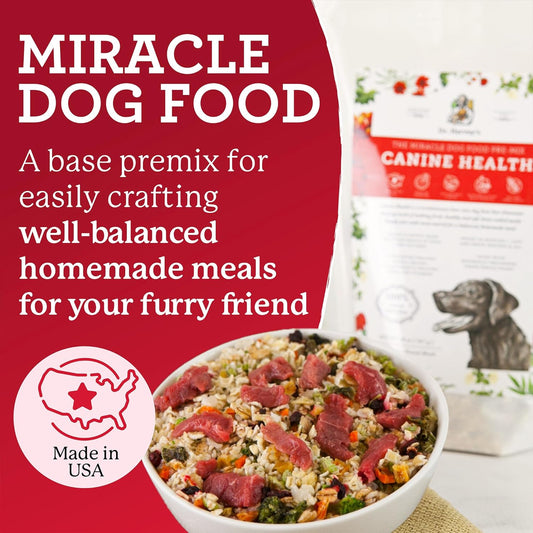 Dr. Harvey's Canine Health Miracle Dog Food, Human Grade Dehydrated Base Mix for Dogs with Organic Whole Grains and Vegetables (Trial Size 6.5 Oz)