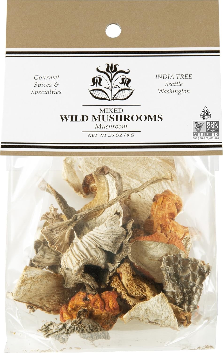 India Tree Mixed Wild Mushrooms, .35 Oz (Pack Of 3)