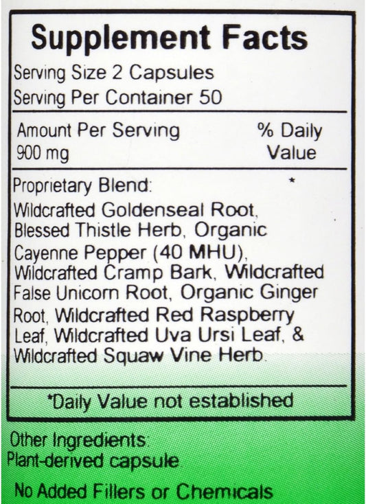 Dr. Christopher'S Formulas Female Reproductive Frmla 100 Cap