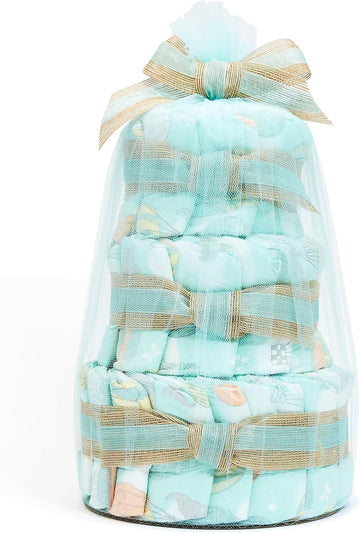 The Honest Company Diaper Cake | Clean Conscious Diapers, Baby Personal Care, Plant-Based Wipes | Above It All | Regular, Size 1 (8-14 Lbs), 35 Count