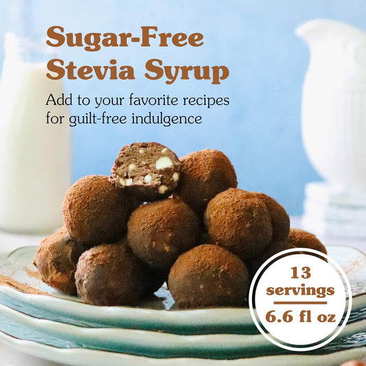 Nunaturals Stevia Syrup, Sugar-Free Sweetener, Plant-Based Sugar Substitute, Zero Calorie, Sugar-Free Syrup, Maple, 6.6Oz (3-Pack)