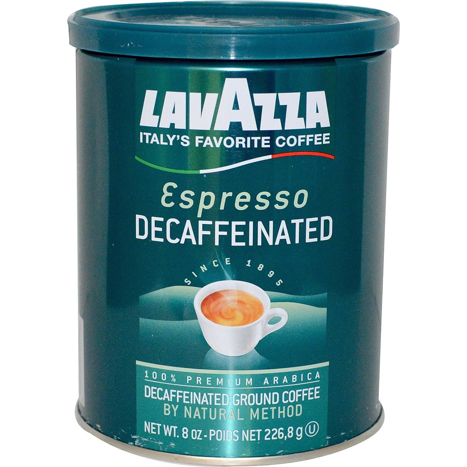 Lavazza Premium Coffees, Decaffeinated Ground Coffee, Espresso, 8 Oz (226.8 G) - 2Pcs