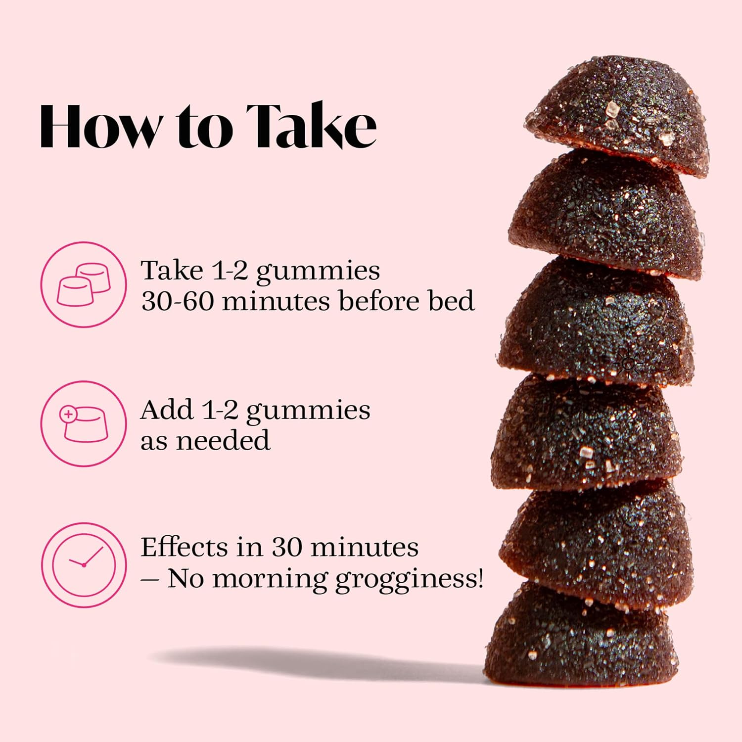 Winged Sleepyhead Gummies | Non-Habit Forming Natural Sleep Supplement | 8 Powerful Nutrients With Melatonin, L-Theanine, 5-Htp, Passionflower & Lemon Balm | Blueberry Lavender Flavor (7 Servings) : Health & Household