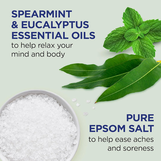 Dr Teal'S Eucalyptus & Spearmint Epsom Salt And Foaming Bath Sampler Set, 2 Piece