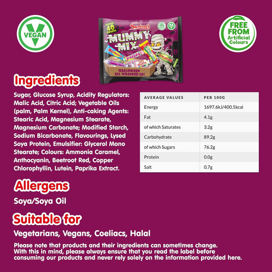 Swizzels Mummy Mix Bag Bulk Box 340G Pack Of 10 Perfect For Halloween Sweets Party Sweets Trick Or Treat Bags In Bulk And Party Bag