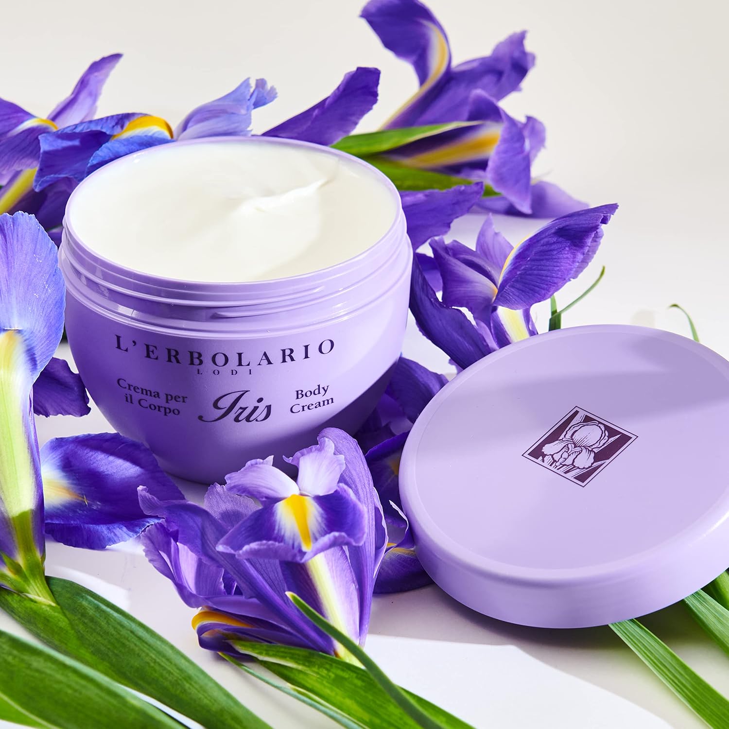 L'Erbolario Body Cream - Moisturizing Skin Care Body Butter For Women - Rich, Buttery With Floral Fragrance - Softening, Elasticizing - Iris - 10 Oz : Body Gels And Creams : Beauty & Personal Care