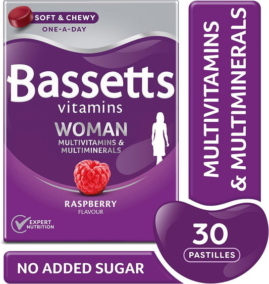 Bassetts Vitamins Woman Multivitamins & Multiminerals Raspberry Flavour 30 Gummy Pastilles