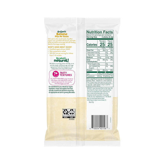 Little Bellies Organic Banana Pick-me Sticks - Pack of 5