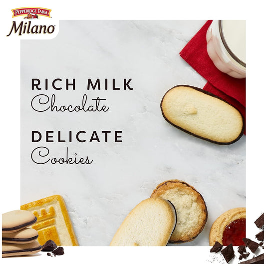 Pepperidge Farm Milano Milk Chocolate Cookies, 6 Oz Bag (15 Cookies)