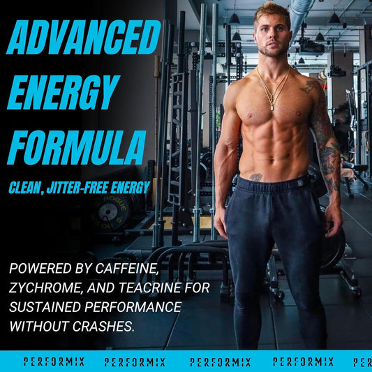 Performix Sst Cuts Super Strength Technology - Energy, Focus & Mood - Nootropic, Caffeine, Zychrome & Teacrine - Pre Workout Supplement For Men & Women - 80 Servings