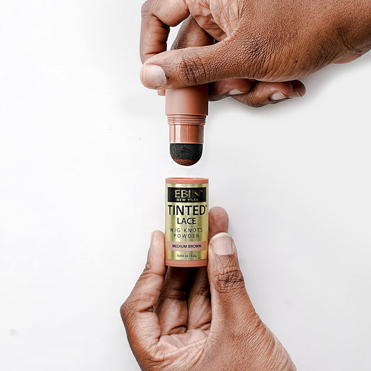 Ebin Tinted Lace Wig Knots Dark Brown Powder 1.2G