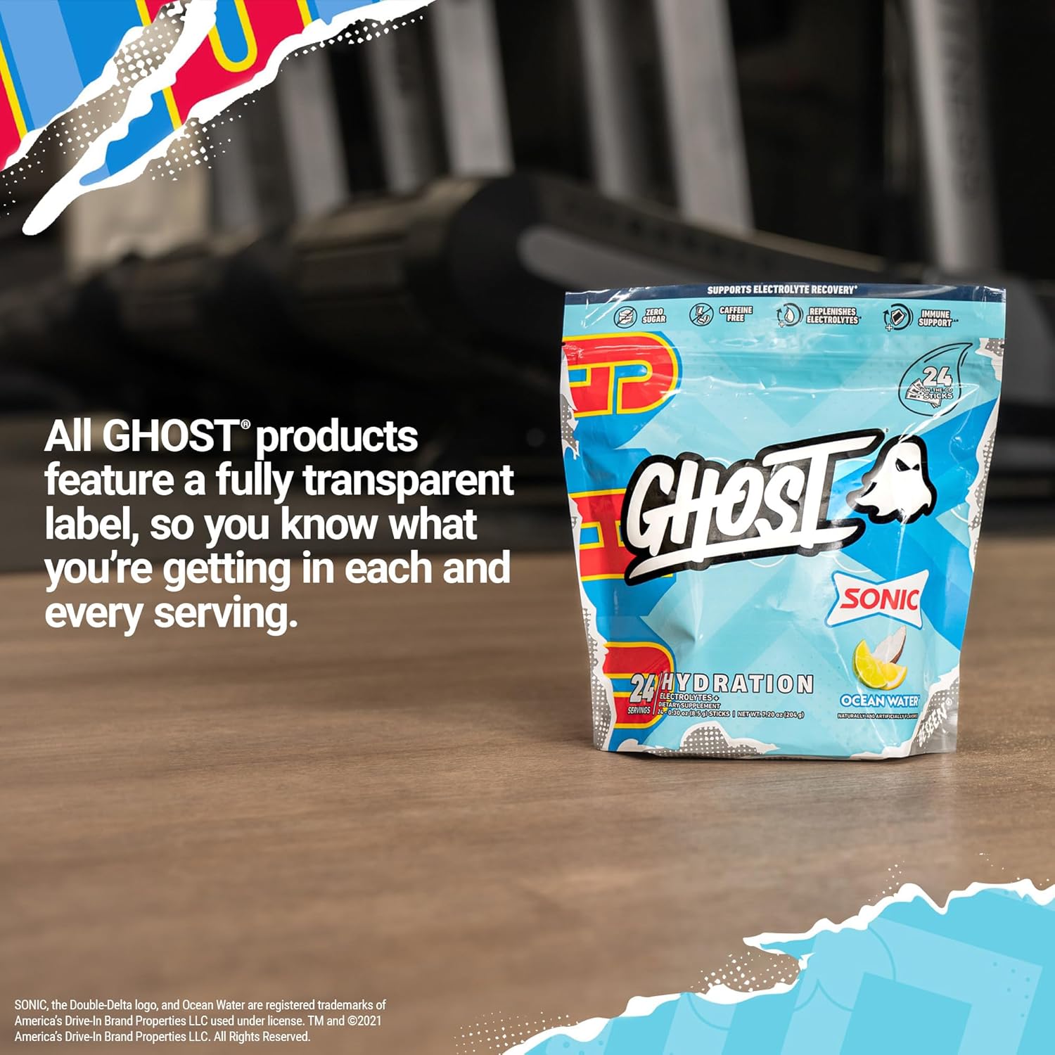 Ghost Hydration, Lemon Crush, 40 Serv, Electrolyte Powder - Drink Mix Supplement With Magnesium, Potassium, Calcium, Vitamin C & Taurine For Energy & Endurance - Vegan, Free Of Soy, Sugar & Gluten : Health & Household