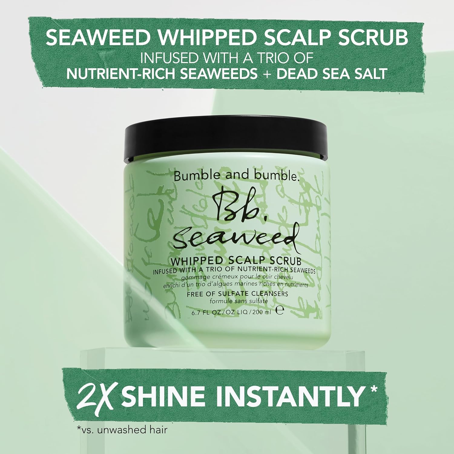 Bumble and bumble. Seaweed Nourishing Whipped Scalp Scrub, Mini Travel Size, 2 fl. oz. : Everything Else