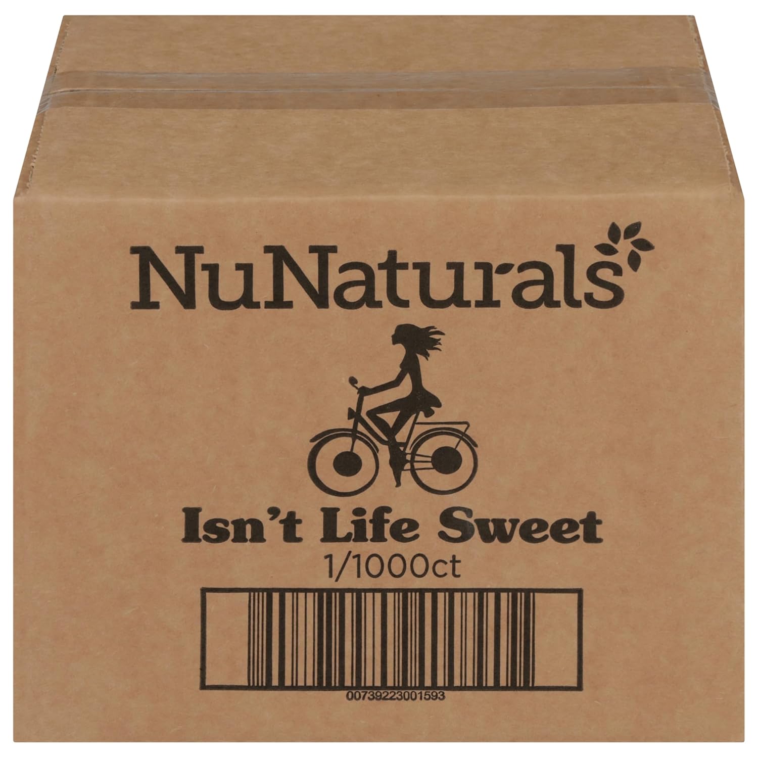 Nunaturals White Stevia Powder Packets, Single-Serve, Zero Calorie Sugar Substitute, 1000 Count