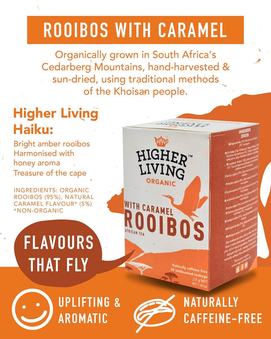 Higher Living Very Berry Organic Herbal Tea - Aromatic, Caffeine Free Fruity Tea With Apples, Hibiscus, Rosehip, Acai Berries & Blueberries - 4 Boxes, 15 Bags Each