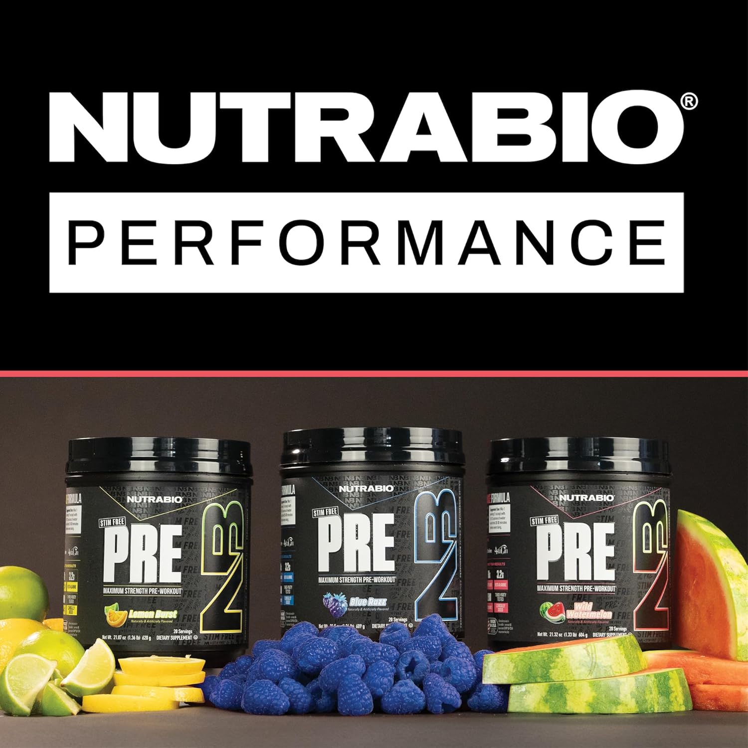 Nutrabio Stim-Free Pre Workout For Men, New Formula | Laser Focus, Extreme Pumps | Performance, Endurance | 10G Citrulline, Beta Alanine, Nitrates, Nootropics, Electrolytes - 20 Servings Watermelon : Health & Household