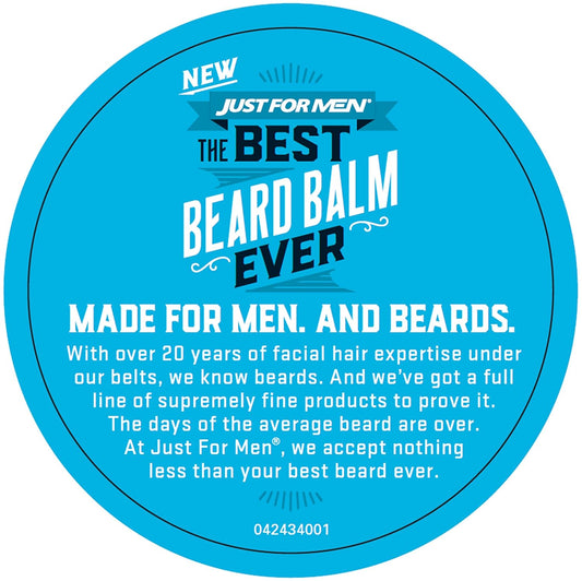 Just For Men The Best Beard Balm Ever, Stlying Balm With Oatmeal, Aloe, Chamomile, And Jojoba Oil, 2.25 Fluid Ounce