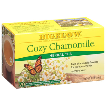 Bigelow, Cozy Chamomile Tea (Caffeine Free), 20 Count