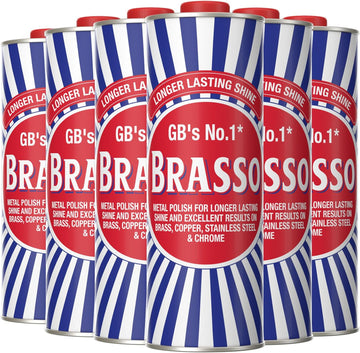 Brasso Liquid Metal Polish, 1L - Pack Of 6 Bottles
