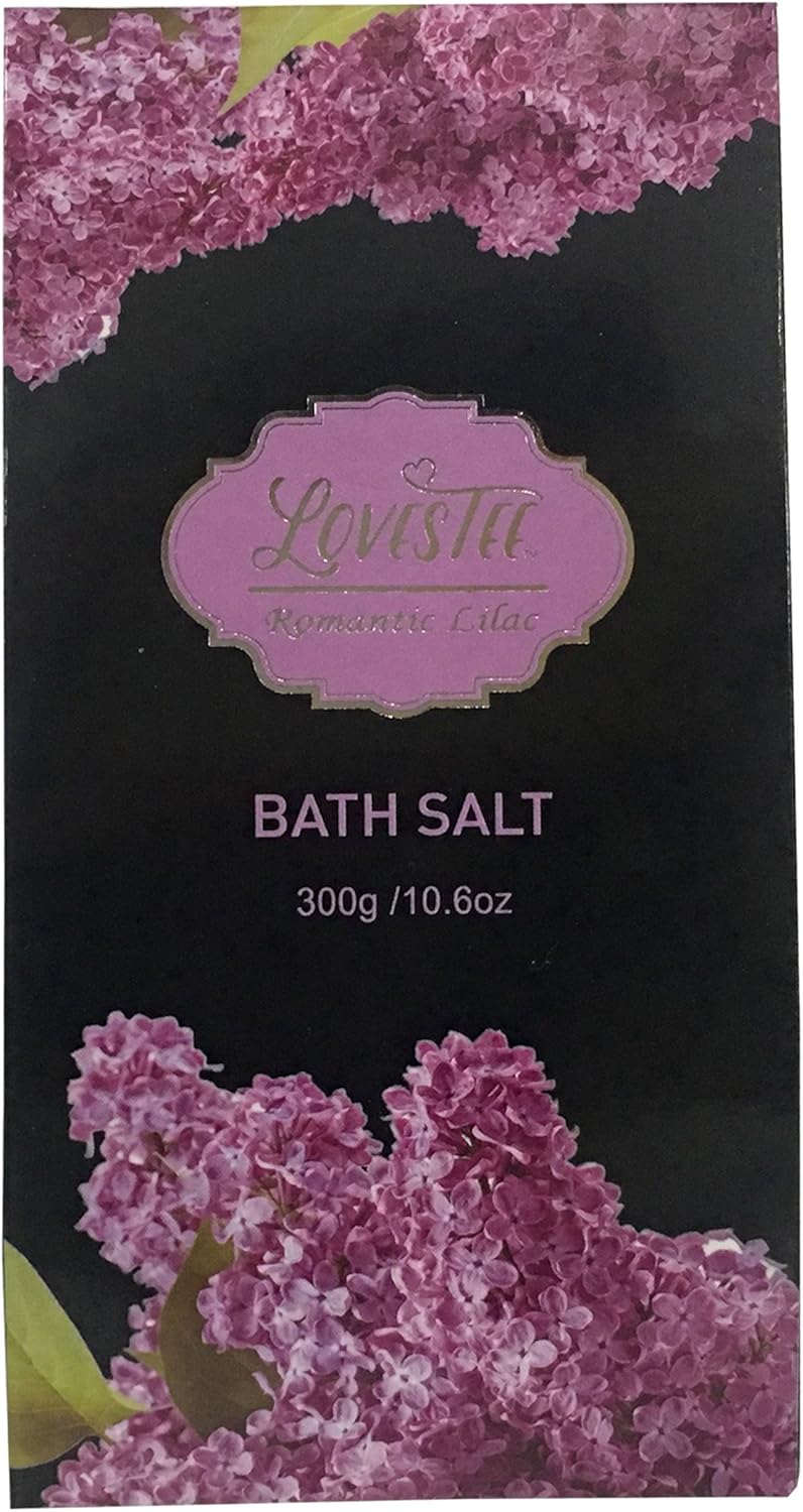 Spa Gift Basket Spa Basket With Lavender Fragrance Lilac Color By Lovestee - Bath And Body Gift Set Includes Shower Gel Body Lotion Hand Lotion Bath Salt Flower Bath-Body Sponge And Eva Sponge