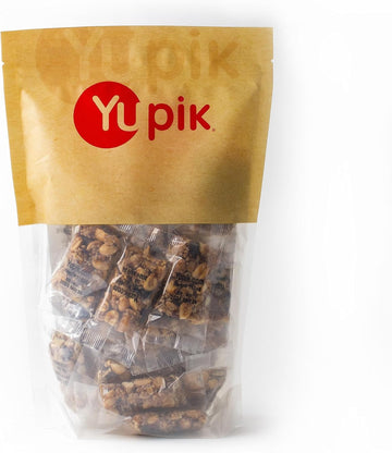 Yupik Quinoa Cranberry Mini Bars, 1 Lb, Individually Wrapped Healthy Snack, Nut Bars, Crunch Bars, Gluten-Free With Peanuts, Honey, Quinoa Crisps, Cranberry, Apricots, Peanut Butter, Snack On The Go